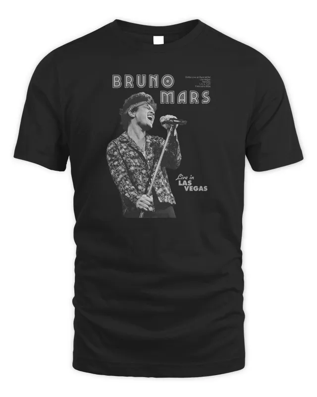 New Bruno Live in Vegas Shirt Bruno Mars Merch