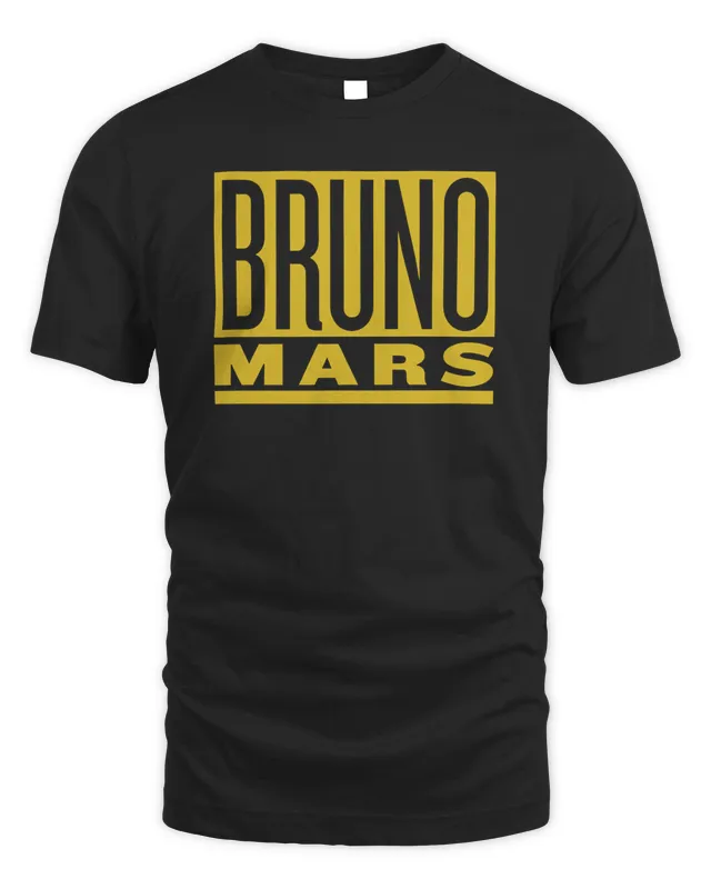 Bruno Mars Merch Bruno Block T-Shirt