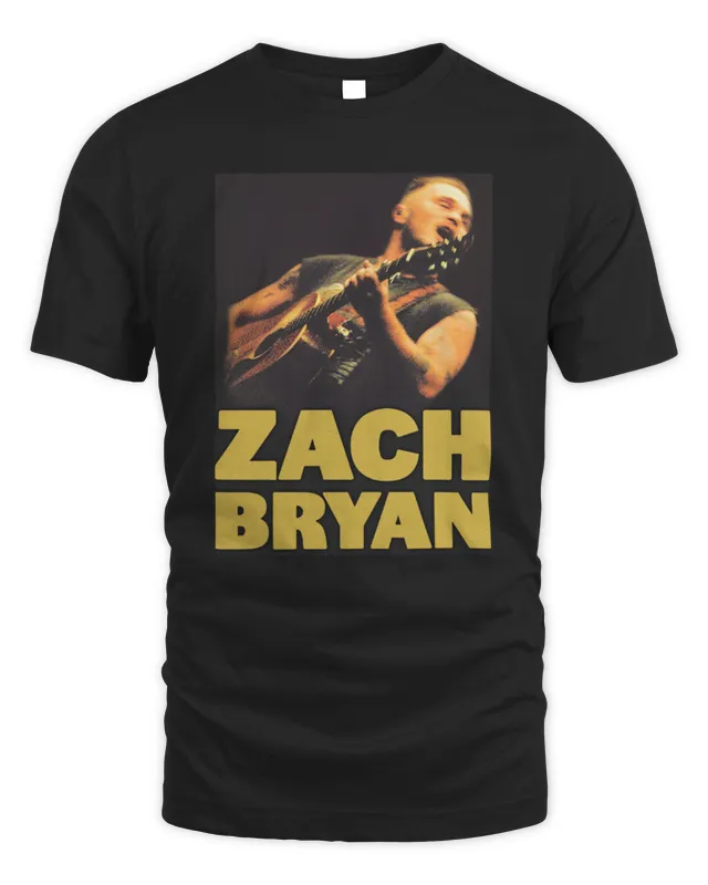 Quittin Time Tour Guitar Washed Tee Zach Bryan Clothing