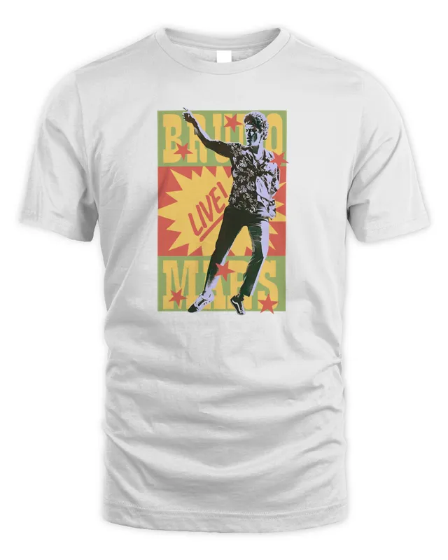 New Bruno Mars Merch Tour T Shirt
