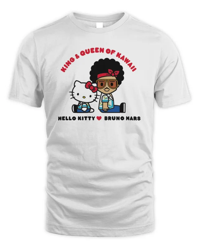New Bruno Mars Hello Kitty T-Shirt