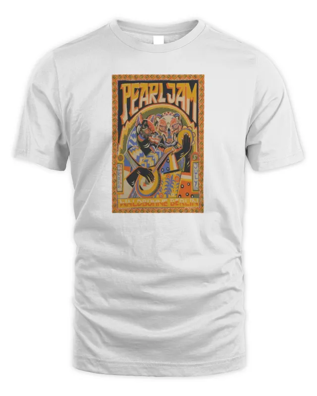 New Pearl Jam Tour Merch Waldbuhne Berlin July 3th Tee