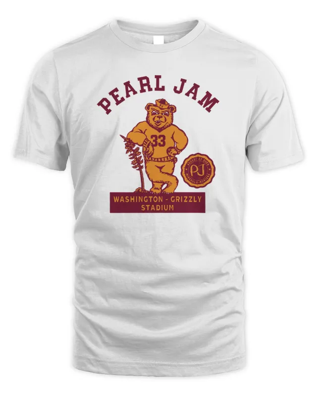 New Pearl Jam Missoula Merch Tour Mascot T-Shirt