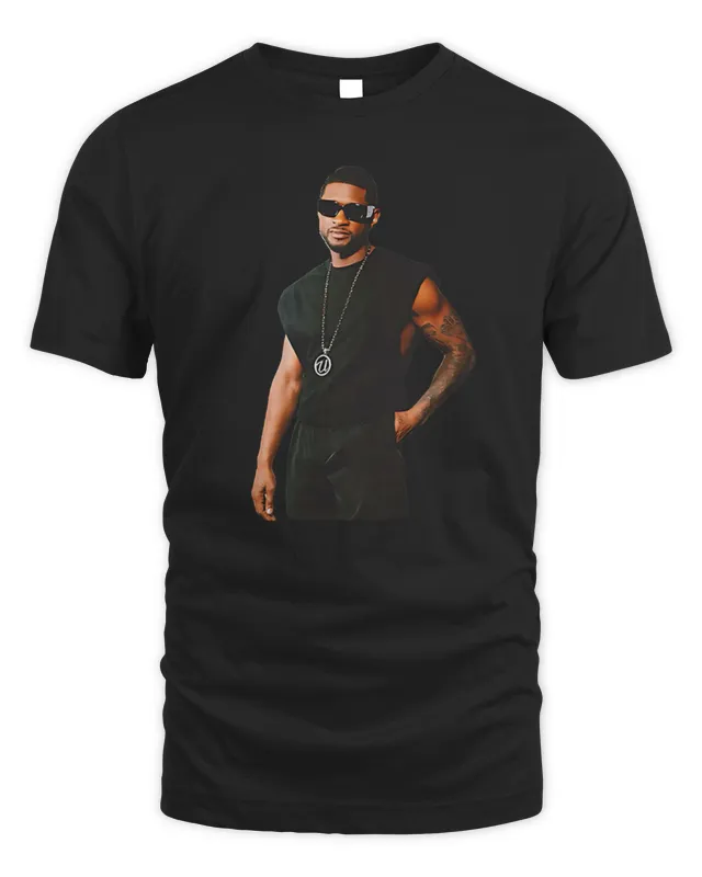 New Usher Raymond IV Merch Usher Photo Cut Out Tour T-Shirt