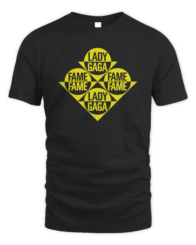 New Lady Gaga Merch The Fame Black Shirt