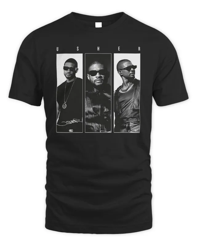 New Usher Raymond IV Merch Usher 3 Photo Tour T-Shirt