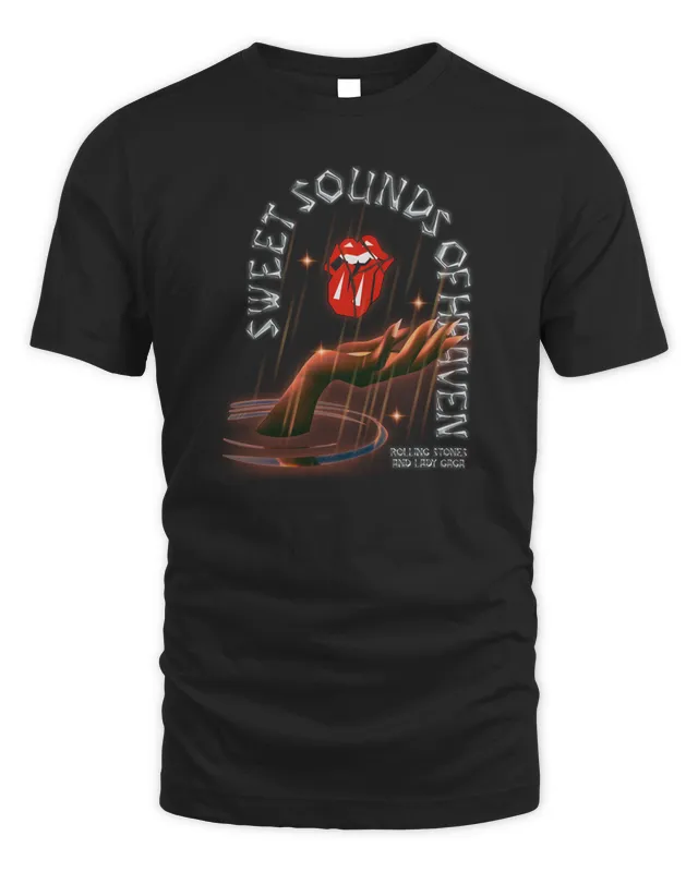 New Rolling Stones And Lady Gaga Sweet Sounds Monster Paw T-Shirt