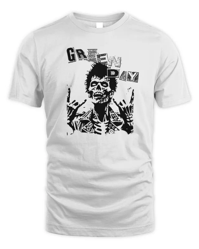 Green Day Band Merch Billie Joe Zombie T-Shirt
