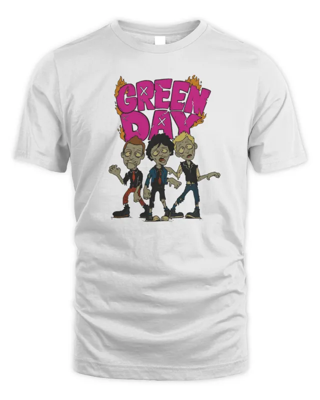 New Green Day Tour Merch Walking Green Day Zombie T-Shirt