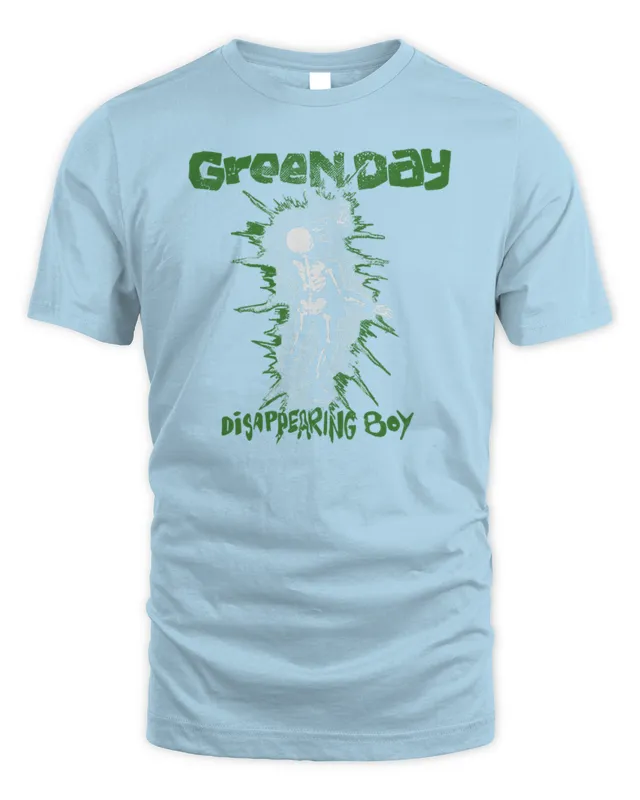 New Green Day Band Merch Disappearing Boy Tee