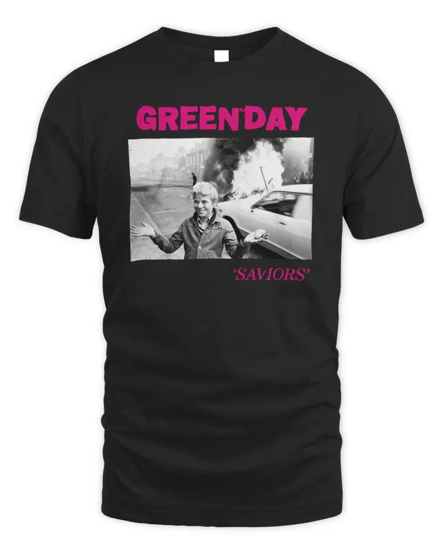 New Greenday Saviors Green Day Merch T-Shirt