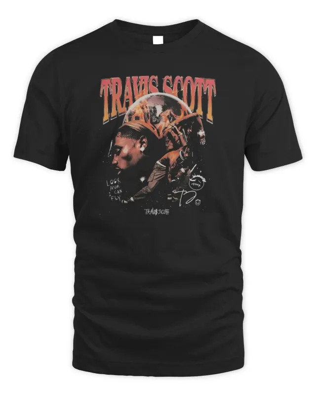 New Travis Scott Shop Look Mom I Can Fly Rap T-Shirt