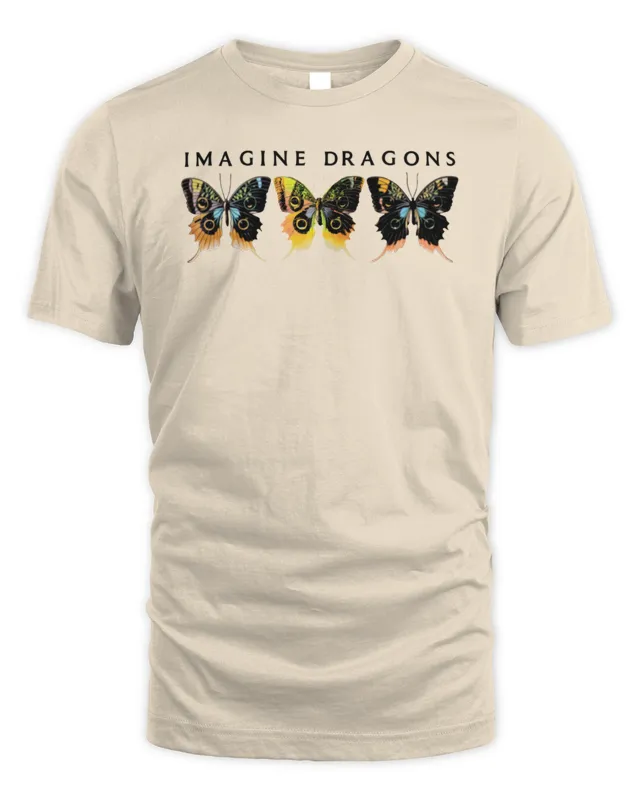 New Imagine Dragons Official Store Loom Butterfly T-Shirt