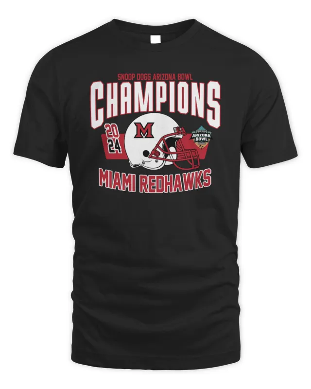 New Miami Redhawks Snoop Dogg Arizona Bowl Champions T-Shirt