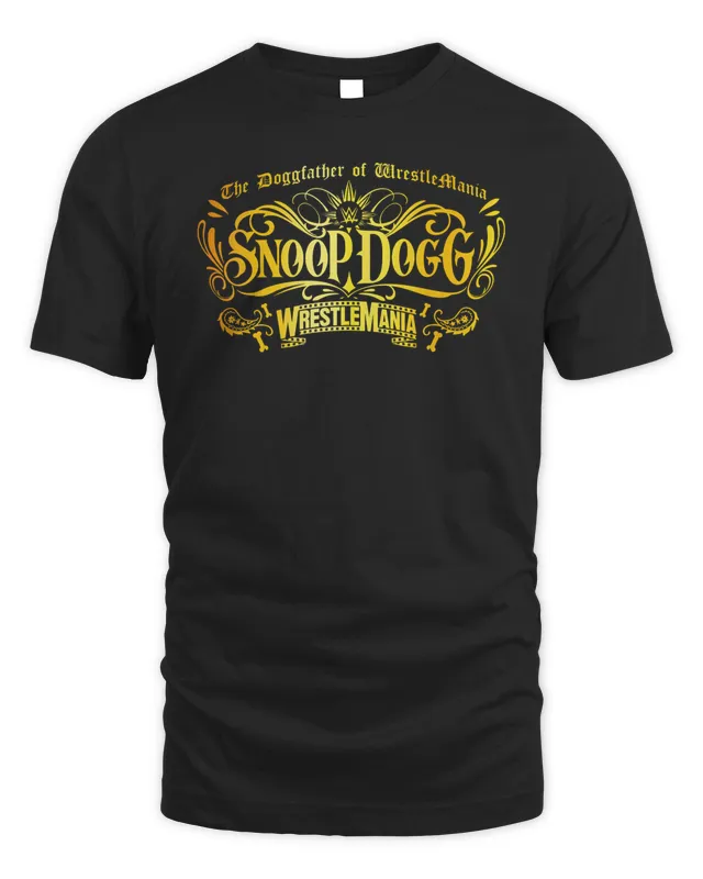 New WrestleMania 39 X Snoop Dogg Doggfather T-Shirt