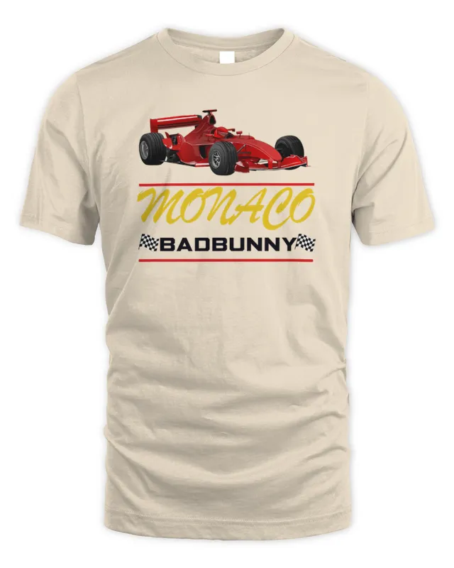 Bad Bunny Tour Merch Most Wanted Tour Monaco Race Car Tour Dates T-Shirt