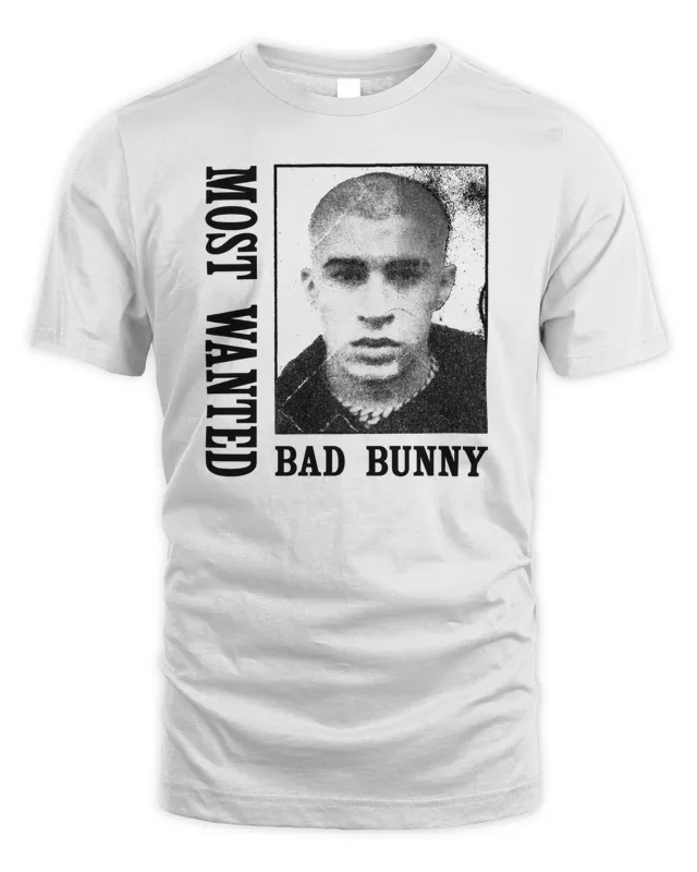New Bad Bunny Merch Most Wanted Tour Shirt