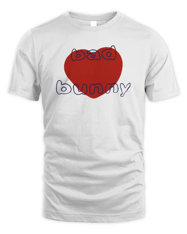Bad Bunny Apple Music Heart Shirt