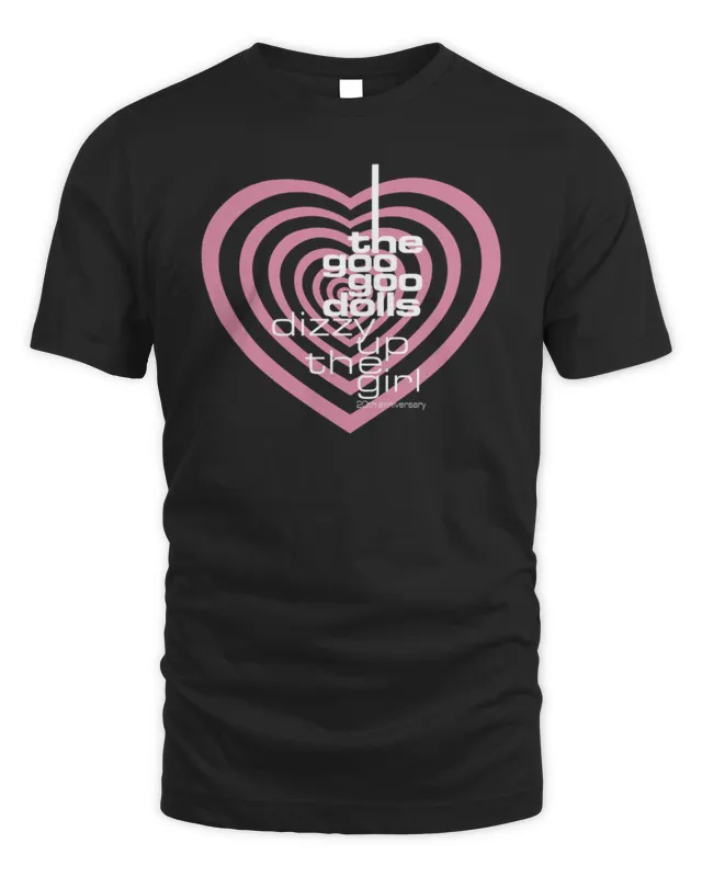 New Goo Goo Dolls Official Merch Repeating Hearts Shirt