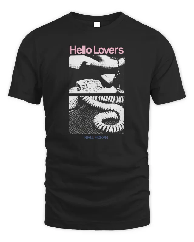 New Store Niallhoran Hello Lovers Black Tee