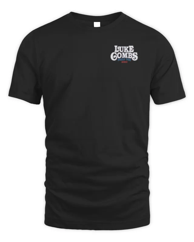 New Luke Combs Merch Skully World Tour Shirt