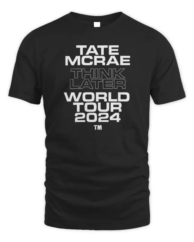 New Tate Mcrae Merch T8 World Tour T-Shirt