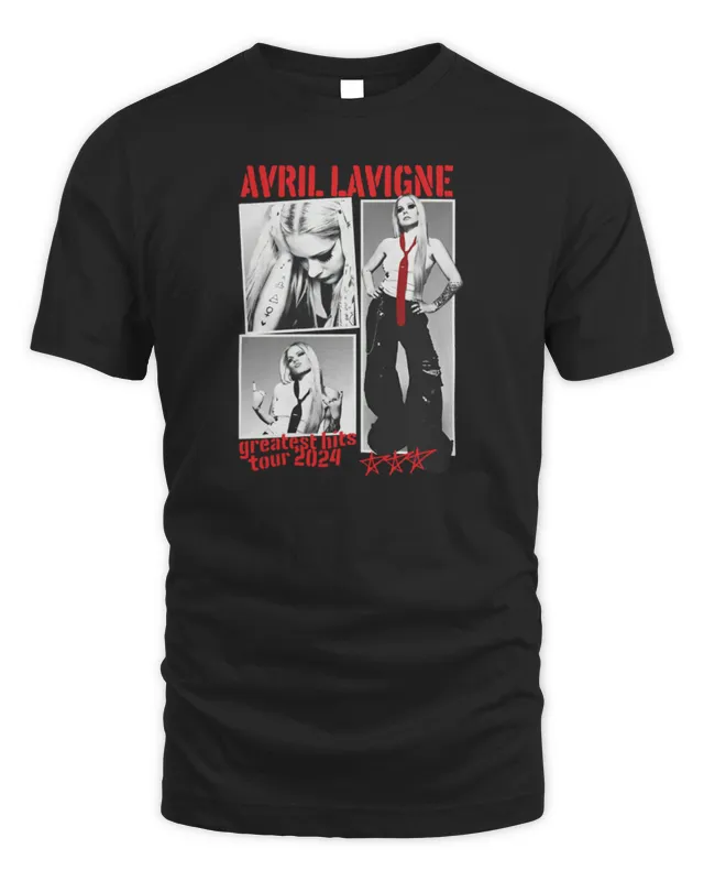 New Avril Lavigne Merch Avril Lavigne Greatest Hits Tour 24 Tee
