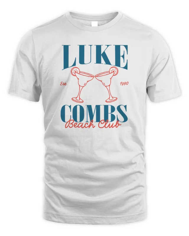 New Luke Combs Merch Luke Combs Beach Club T Shirt