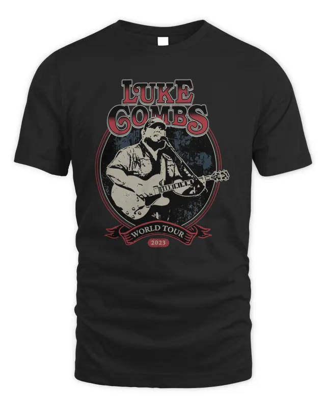 Luke Combs Merch World Tour Photo T Shirt