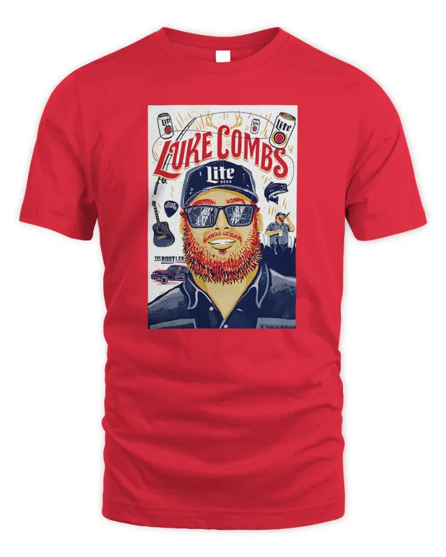 Luke Combs Merch Miller Lite T Shirt