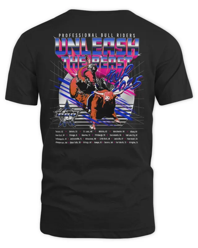 PBR Unleash The Beast 2025 Routing T-Shirt Black