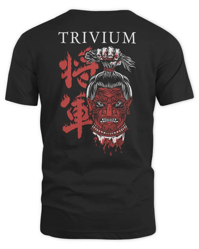Trivium Merch Shogun 10 Year Anniversary Tee Shirt Black