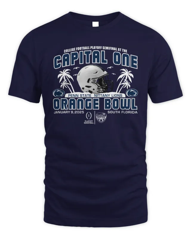 Penn State Nittany Lions 2025 Cfp Semifinal At The Capital One Orange Bowl Tee Navy