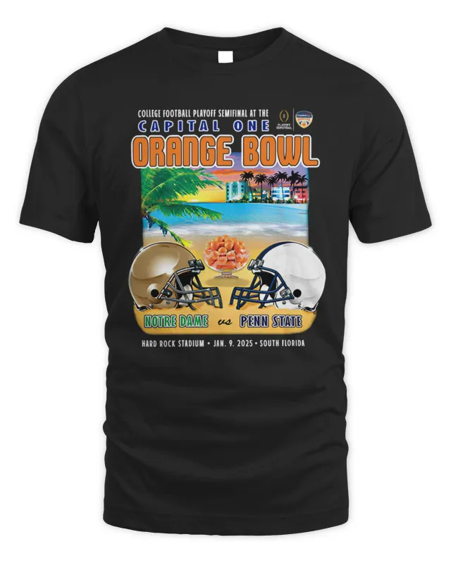 Penn State vs Notre Dame CFP Semifinal At The Capital One Orange Bowl 2025 Jan 1 South Florida Tee