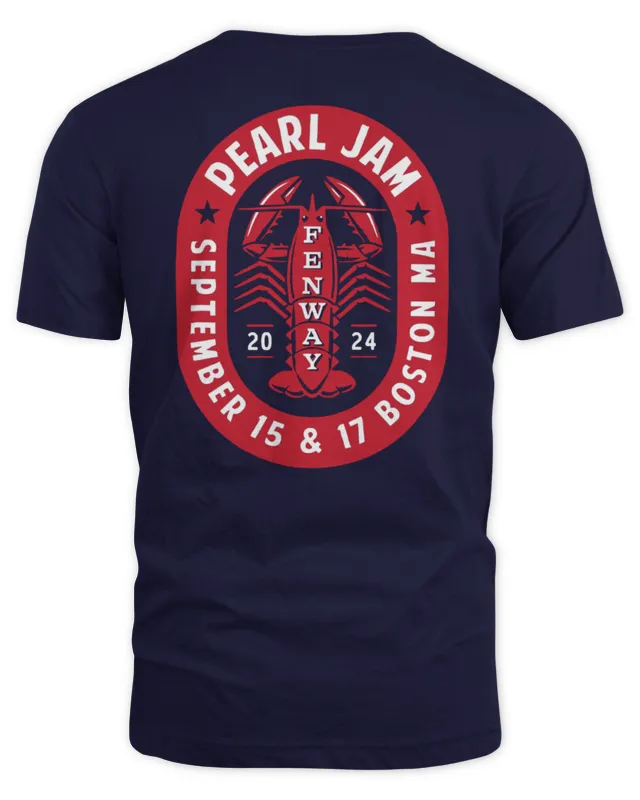  Pearl Jam Dark Matter World Tour With Glen Hansard Merch Lobster Roll T-Shirt