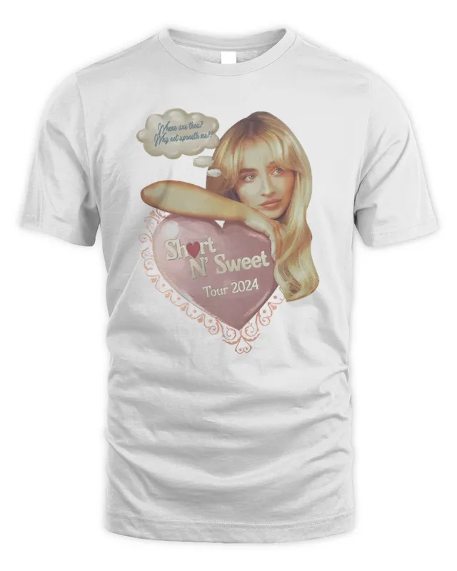 Sabrina Carpenter Short N' Sweet Tour Where Are Thou Shirt