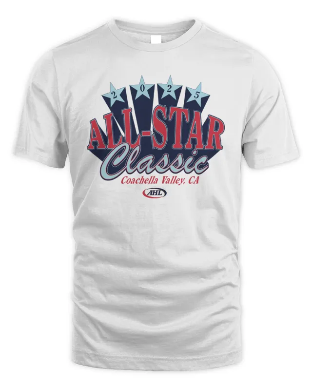 New Official AHL 2025 All-Star Classic Coachella Valley CA T-Shirt