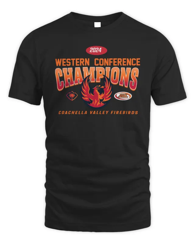 New Ahl Shop Coachella Valley Firebirds Western Conference Champs Tee