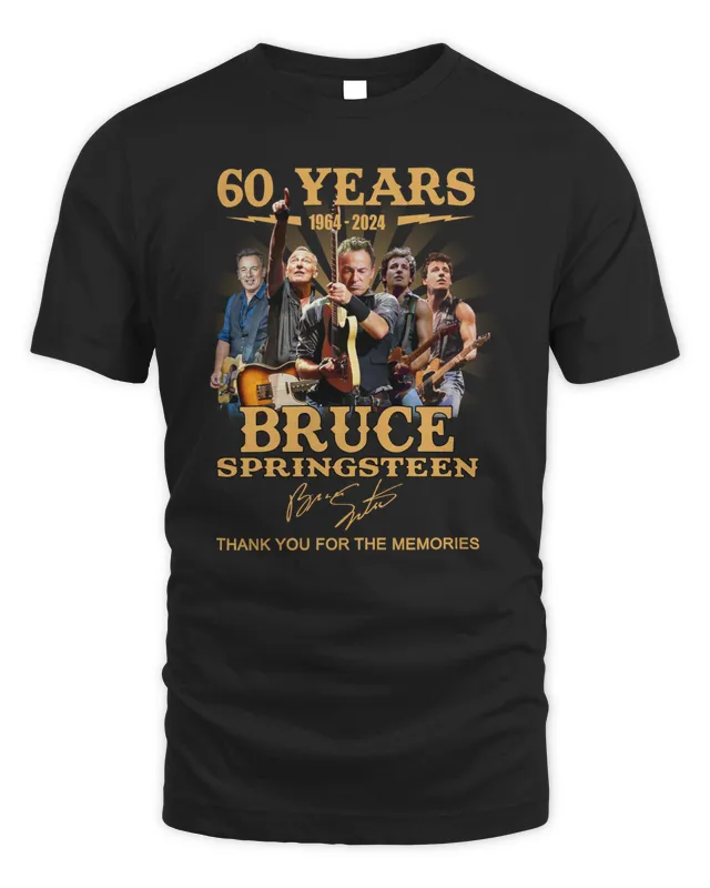 New 60 Years 1964- Bruce Springsteen Thank You For The Memories Shirt