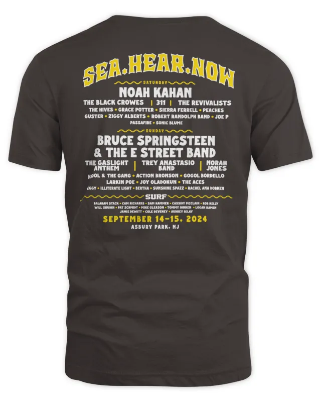 New Sea Hear Now Merch Sea Hear Now Bruce Springsteen & The E Street Band Tee