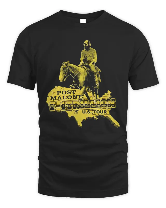 New Post Malone F-1 Trillion Tour Map Shirt Clothing