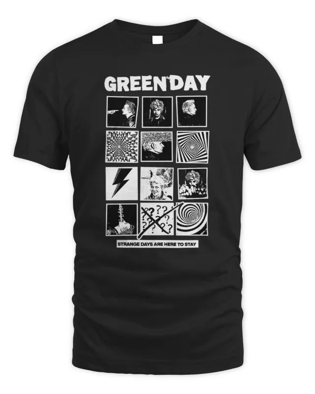 New Official The Saviors Tour Green Day Strange Days Are Here To Stay Tee