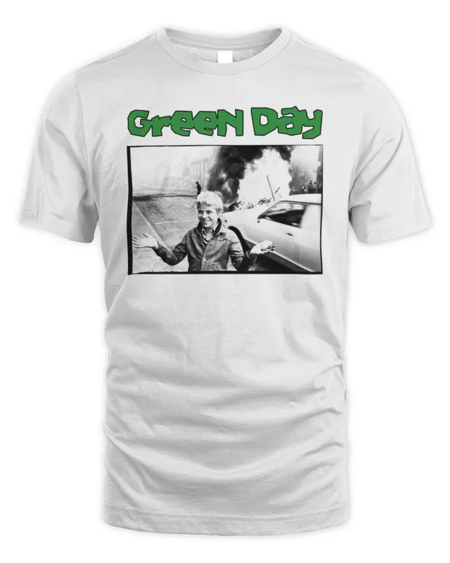New Green Day Merch Saviors Throwback Tour Shirt
