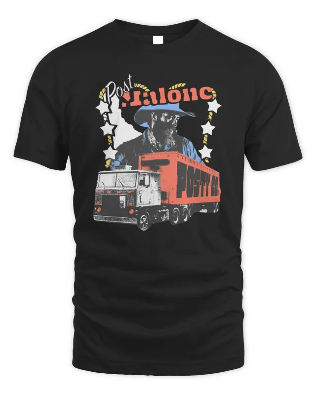 New Official Post Malone Posty Co. Photo Shirt Clothing