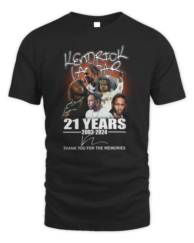 New Official Kendrick Lamar 21 Years 2003- Thank You For The Memories Shirts