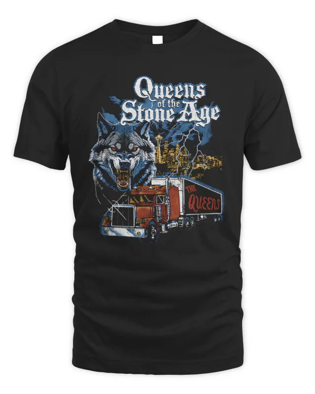 Official Queens Of The Stone Age Classics Truck Shirt Black
