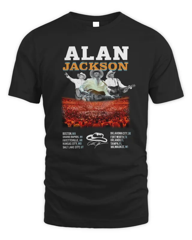 Alan Jackson Concert Venues Of USA T-Shirt