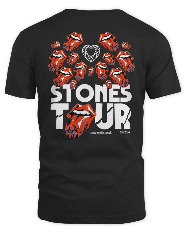 New Rolling Stones Merch Hackney Diamond Tongues Tour Tee