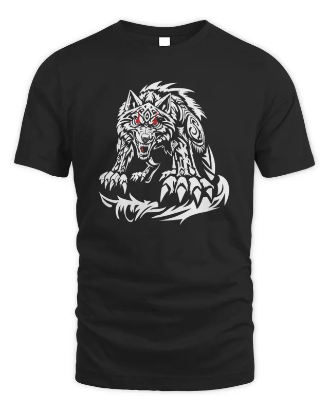 New Jacob Fatu Wolf T-Shirt Black