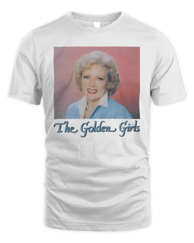 New The Golden Girls Rose Photo Homage Shirt White